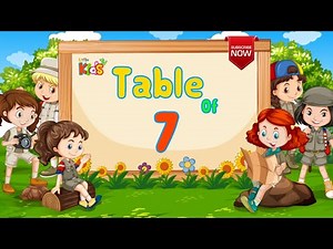 Table of 7 | Multiplication table in English | 7 ka Pahada | littlekidstv