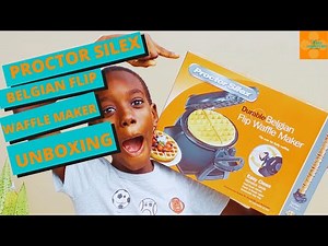 Proctor Silex Belgian Flip Waffle Maker Unboxing