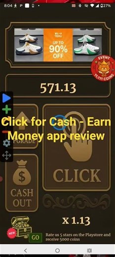 Click for Cash - Earn Money app review auto clicker