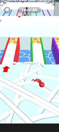 I Tried the FASTEST Snow Race Speed Run 😱 (Impossible Win!)#gaming#UsaShorts#gameplay#snowrace#