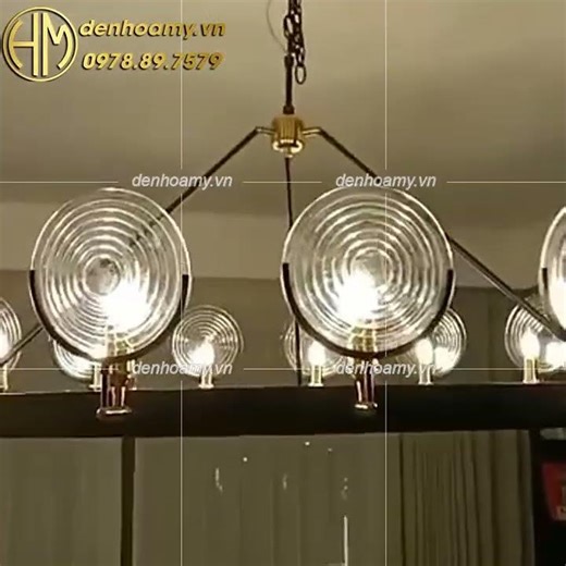 Đèn chùm phong cách Mỹ DC03651 #denhoamy