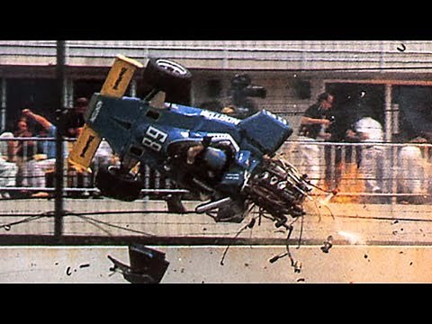 Tom Sneva Big Crash 1975 Indy 500