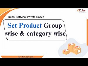 How To Set Product Groupwise and Categorywise.