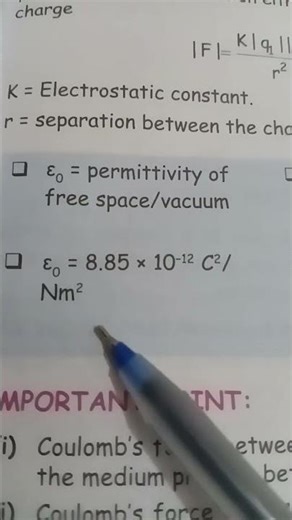 permittivity of free space ##study #studytips #viralshort #trending #schoollife #shortvideo #fpy