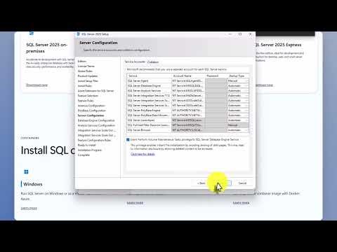 Installing SQL server 2025