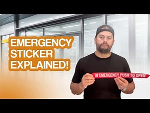 In Emergency Push To Open Sticker | Quick Guide