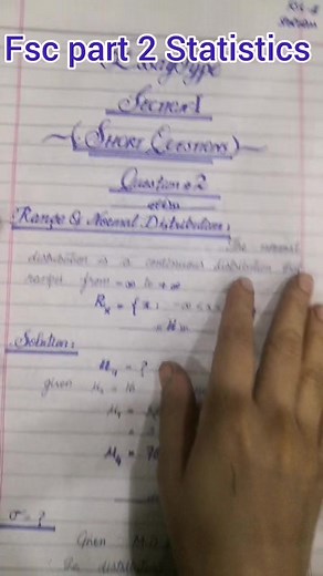 Understanding FSC 2 Statistics: Handwritten Notes, Paper Presentation & More