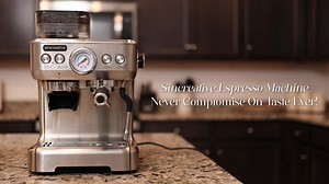 Watch Sincreative Espresso Machine with Grinder and Steam Wand on Amazon Live