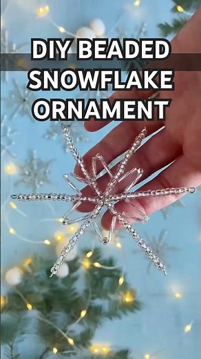How to Make DIY Beaded Snowflake Ornaments - Easy DIY Snowflakes (Detailed Tutorial on the Blog)