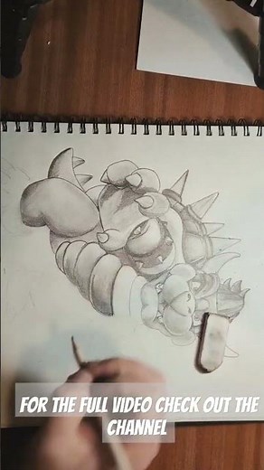 How to draw Bowser | Super Mario |
