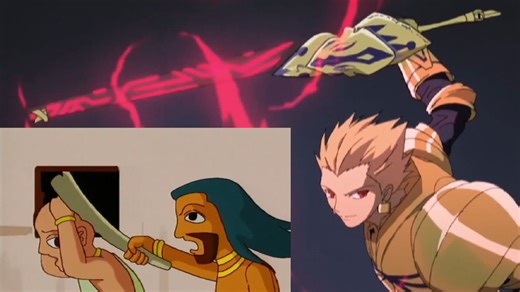 国漫和Fate的吉尔伽美什的战斗方式对比