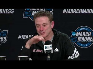 St. John's Postgame Press Conference (2026 Men’s Sweet 16)