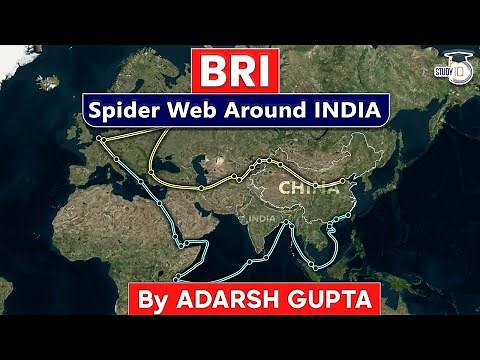 Belt and Road Initiative through Map. what is OBOR by Adarsh Gupta | UPSC International Relations