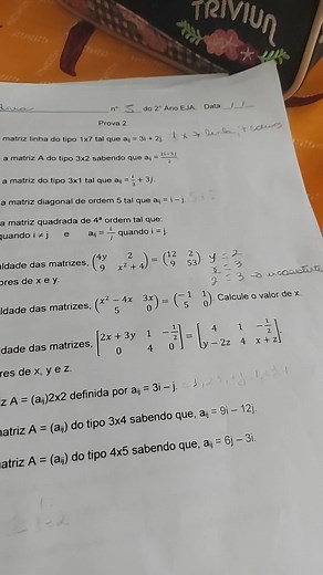 #Matematica# matriz | Morena Neia
