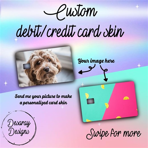 Custom Debit Credit Card Skin – Personalized Vinyl Card Sticker - Etsy