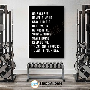 Home Gym Motivational Wall Art Workout Room Decor Gym Poster Fitness Sign Prints Art Inspirational Wall Art Canvas Decor -P598 - Etsy