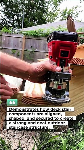Building Wooden Deck Stairs – Cutting, Routing and Screwing Process