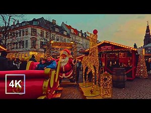 Copenhagen Christmas Markets 🎄🇩🇰 4K Walking Tour | Magical Holiday Lights & City Highlights, DENMARK