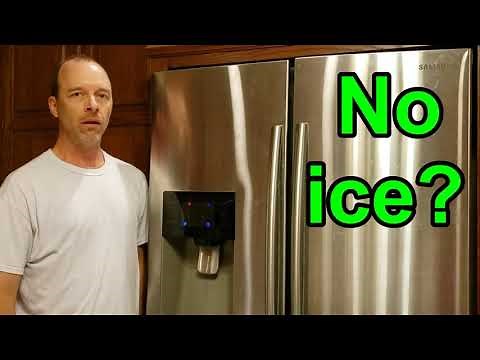 Samsung ice maker not working, frozen - how to fix, FAST!