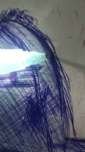 one blue pen