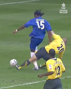 1.4M views · 10K reactions | Didier Drogba terrorising Arsenal defenders   #OnThisDay in 2005, A Didier Drogba brace guided Chelsea Football Club to victory in the Community Shield  | The Emirates FA Cup | Facebook