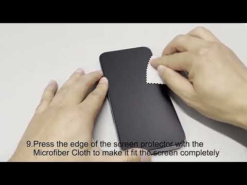 Installation Guide of Mothca Matte Screen Protector for 14 Series and 13 Series with Camera Lens Pro