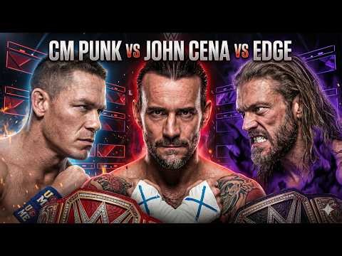 CM Punk vs John Cena vs Edge 😱 | WWE Triple Threat Match