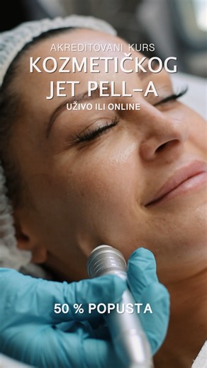 💦 Jet Peel tretman je savremena nega lica koju klijenti obožavaju! Sada imate priliku da ga savladate uz 50% popusta i mogućnost pohađanja kursa uživo ili online! ✨🌿 Na kursu vas očekuje stručno vođena obuka kroz koju ćete naučiti: 🔹 Dubinsko čišćenje i piling bez iritacije 🔹 Intenzivnu hidrataciju i osveženje kože 🔹 Rad sa Jet Peel aparatom prema najvišim standardima 🎓 Po završetku kursa dobijate sertifikat priznat u salonima u zemlji i inostranstvu. 📲 Pošaljite nam DM ili nas pozovite n