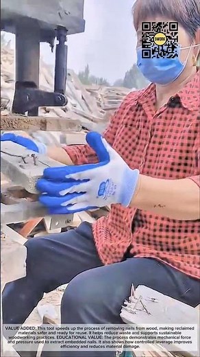 Efficient Nail Removal Tool for Reclaimed Wood #9work