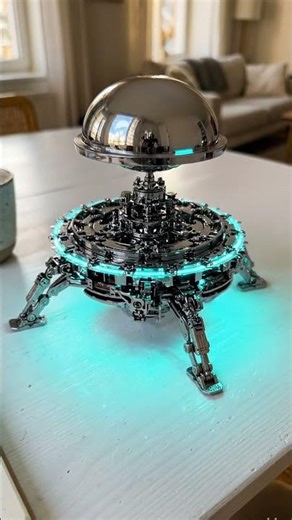 This Tiny Metal Object Becomes a GLOWING UFO 👽✨ #shorts #scifi #gadget