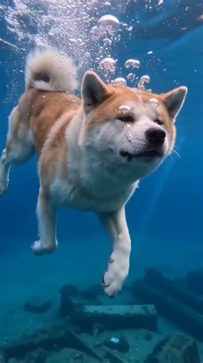 You’ve NEVER Seen an Akita Swim Like This… 😱