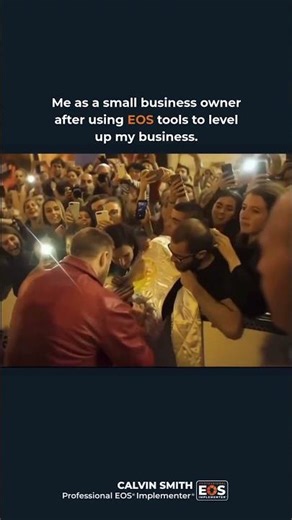 Me as a small business owner after using EOS tools to level up my business.