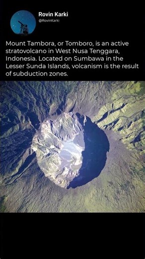Caldera of Mount Tambora