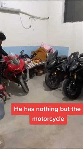 All his money is used to buy motorcycles😢#tiktok #motorcycle #rider #moto