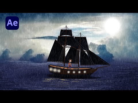How to create cinematic Boat Animation in After Effects Tutorial