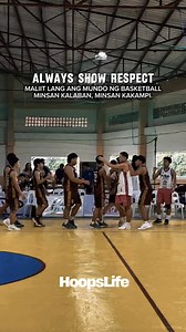 “Always show respect — maliit lang ang mundo ng basketball. Minsan kalaban, minsan kakampi.” #fblifestyle #UAAP #NCAA #HoopsLife | Hoops Life