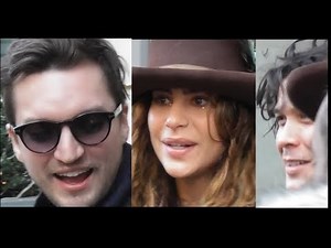 Richard Harmon, Nadia Hilker, Bob Morley and cast / The 100 @ Paris 24 february 2018