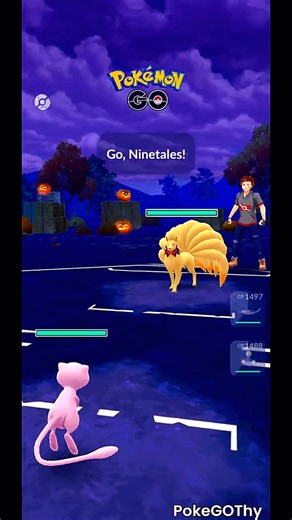 MYTHICAL Mew vs Ninetales COSTUME! 😱 in Great League | Pokemon GO #Shorts #GBL #Gameplay