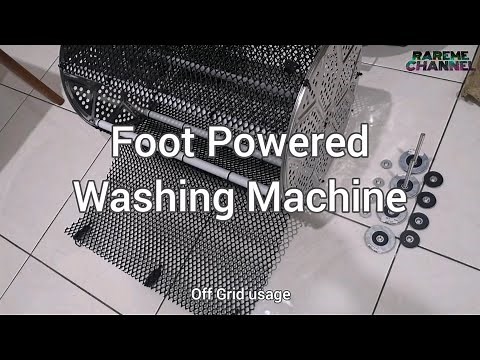 Off Grid Washing Machine (Foot Powered)