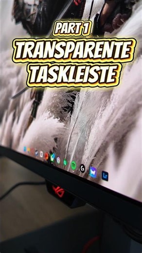 Get the Transparent Taskbar! 😍 #gaming #setup #tips #windows11