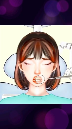 ASMR Teeth Cleaning Surgery Animation 😁 Deep Dental Cleaning & Plaque Removal#asmranimation
