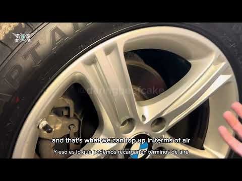 How to reset the TPMS system on a bmw 3 series F30 and check tyre pressures