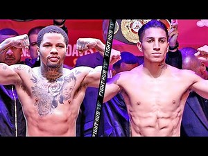 GERVONTA DAVIS VS MARIO BARRIOS - FULL WEIGH-IN & FACE OFF VIDEO