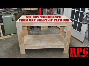 Work Bench from ONE sheet of plywood!