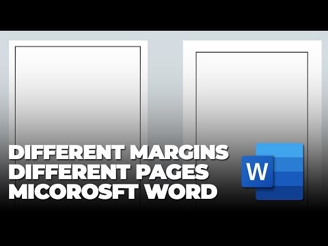 How to set different margins on different pages in word || BACK-SPACE