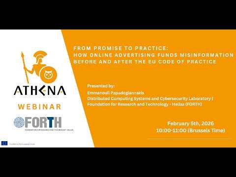 ATHENA Webinar From Promise to Practice How Online Advertising Funds Misinformation Before and After