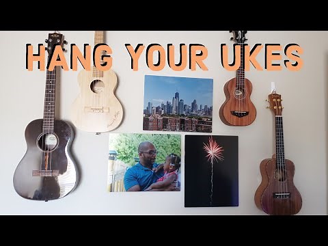 How to Wall Mount Ukuleles for Less Than $10!