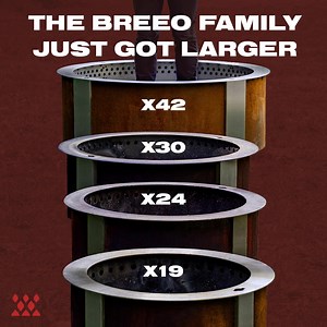 55 reactions · 14 comments | Something this big deserves a sale. Shop the largest smokeless fire pit on the market and get $450 off the X series 42. The X42 is meant to bring the heat, and it’s here just in time for colder weather and warm a crowd. | Breeo | Facebook