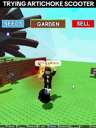Cómo hacer un scooter de alcachofa en Grow A Garden