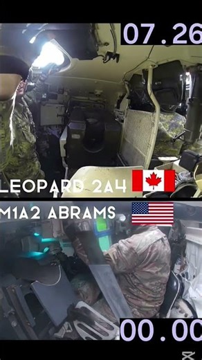 leopard 2a4 vs m1a2 abrams reload time #warthunder #tank #military